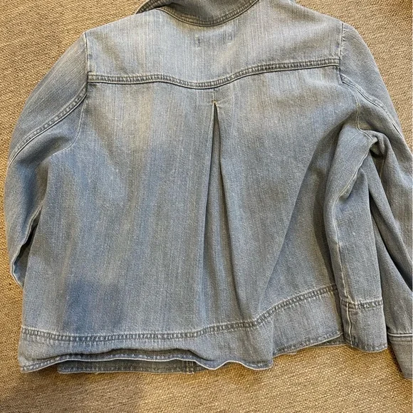 LOFT Classic Blue Denim Jacket - Picture 3 of 3